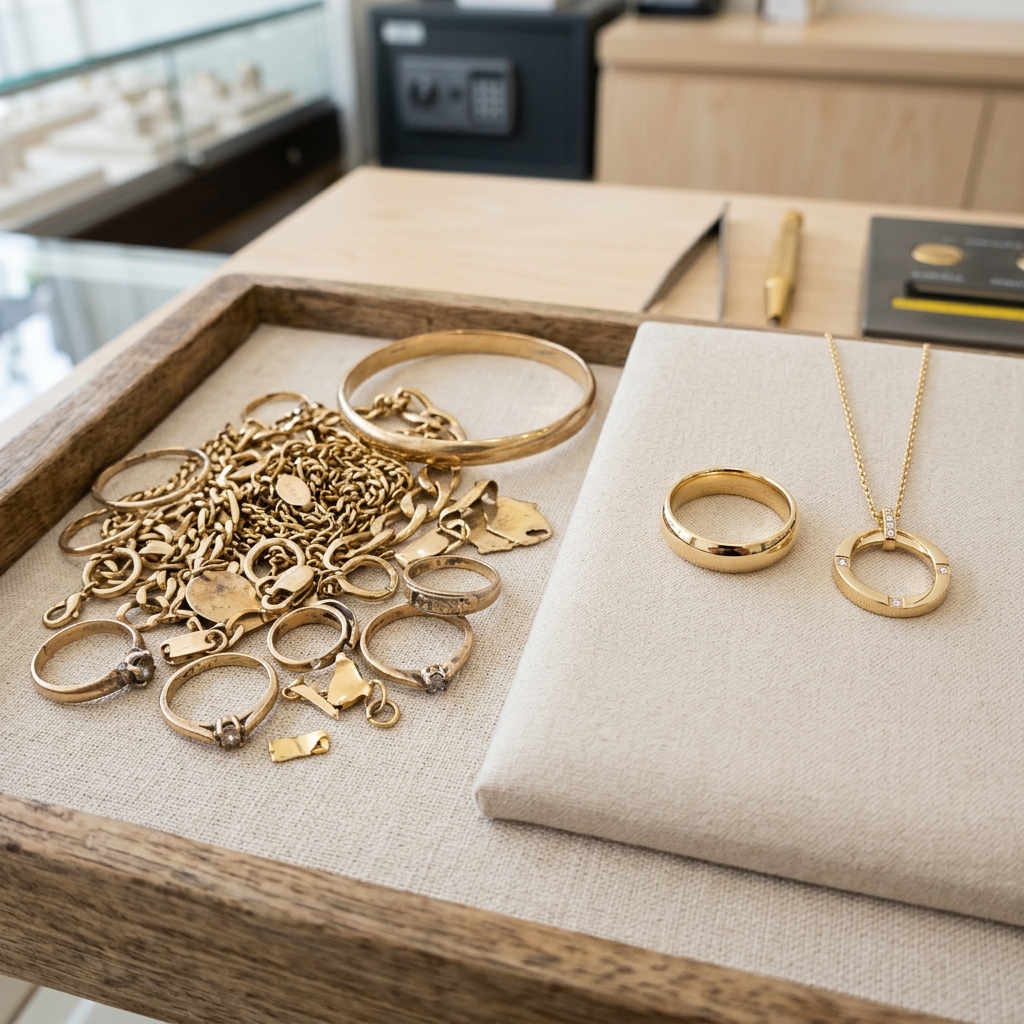 Trade in your old gold scrap for brand new jewellery pieces