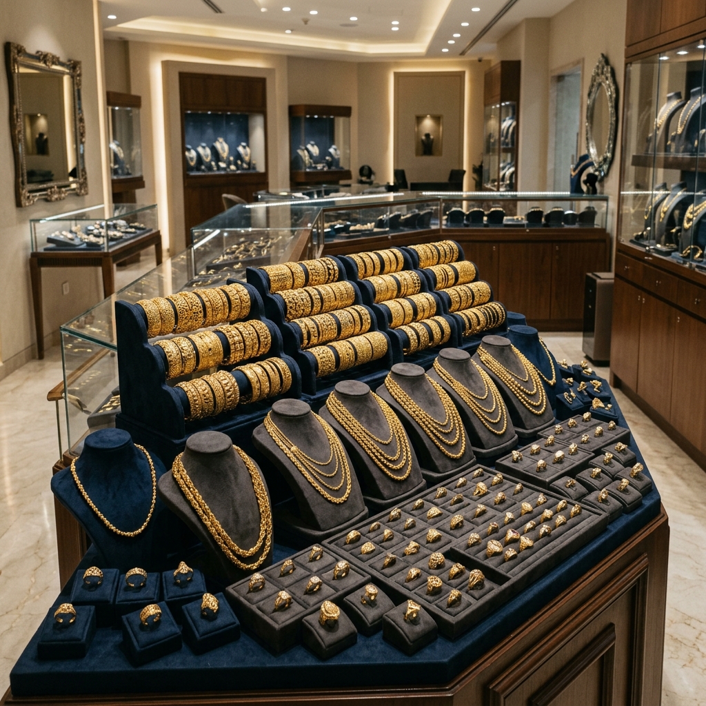 Wide selection of 22K Gold Jewellery at VJ Jewellers