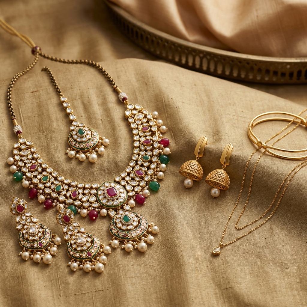 Blend of Traditional and Modern Indian Luxury Jewellery