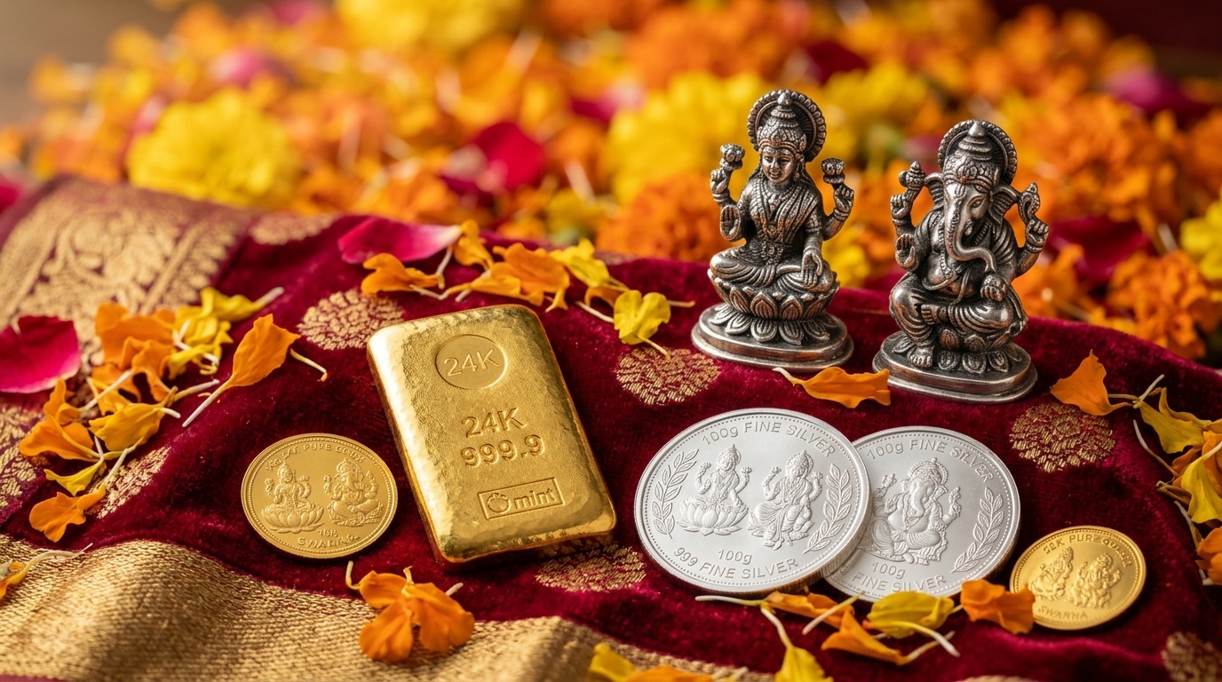 Dhanteras 2026 in Calgary — Buy Gold Coins, Silver Coins, Idols & Bars at VJ Jewellers Ltd. / VJ Jewellers
